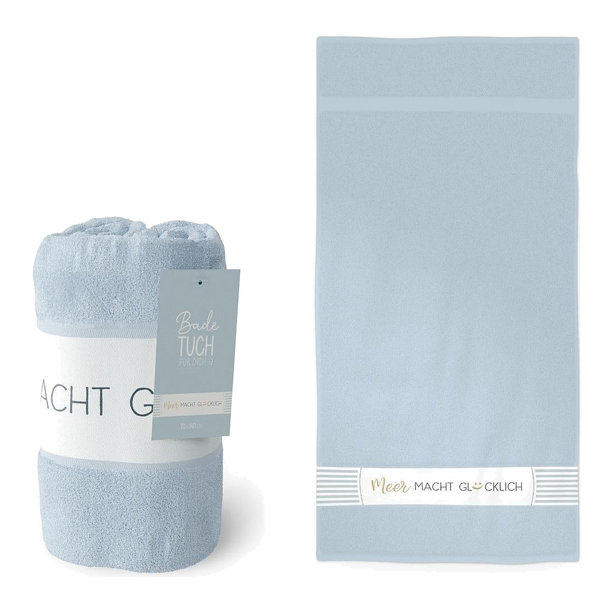 Badetuch 70x140 Glücklich – Badetuch von la vida