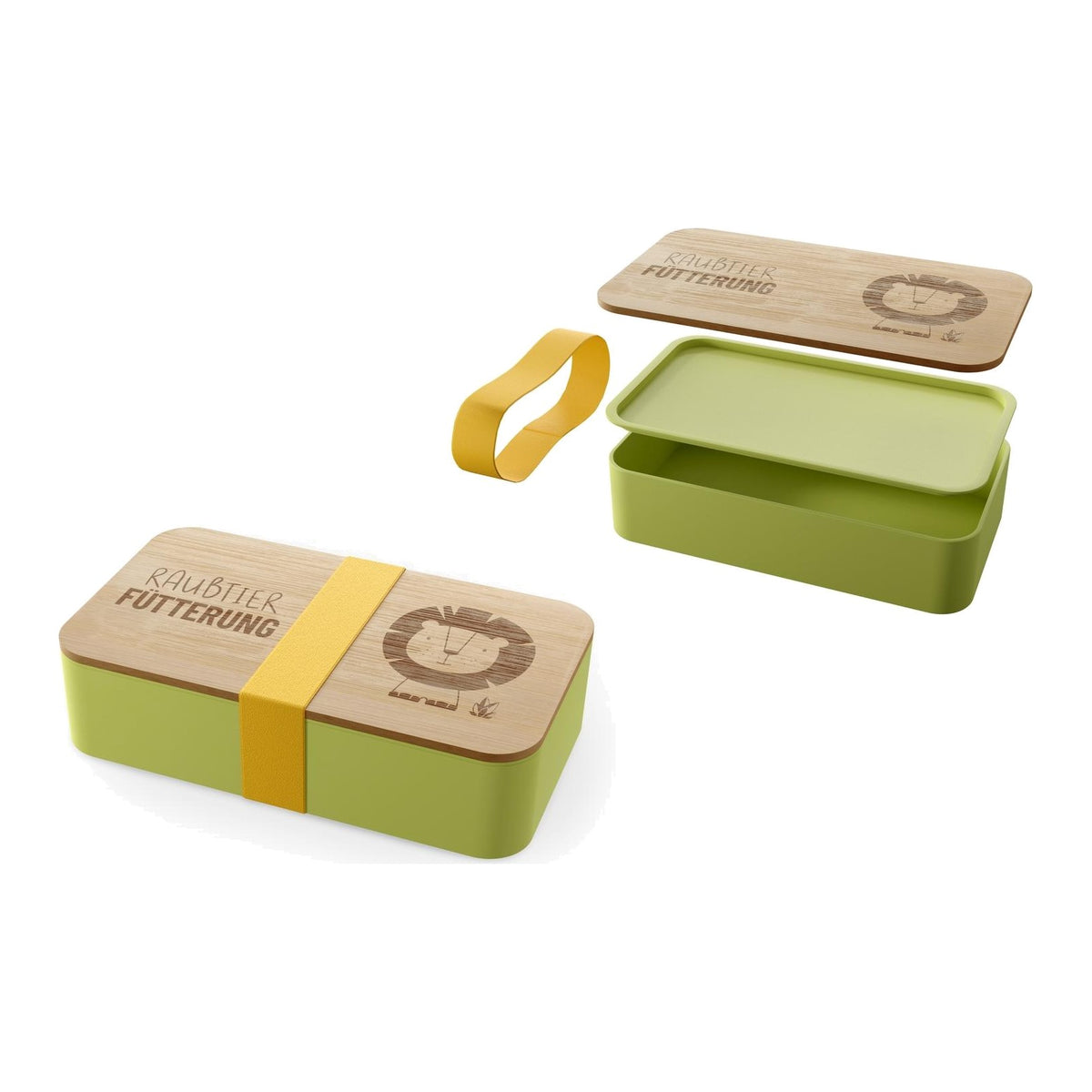 Kinderbrotdose 18x10H5 Löwe – Kinderbrotdose von la vida