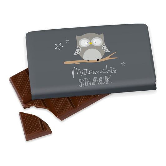 Schokolade 40g Eule – Schokolade von la vida