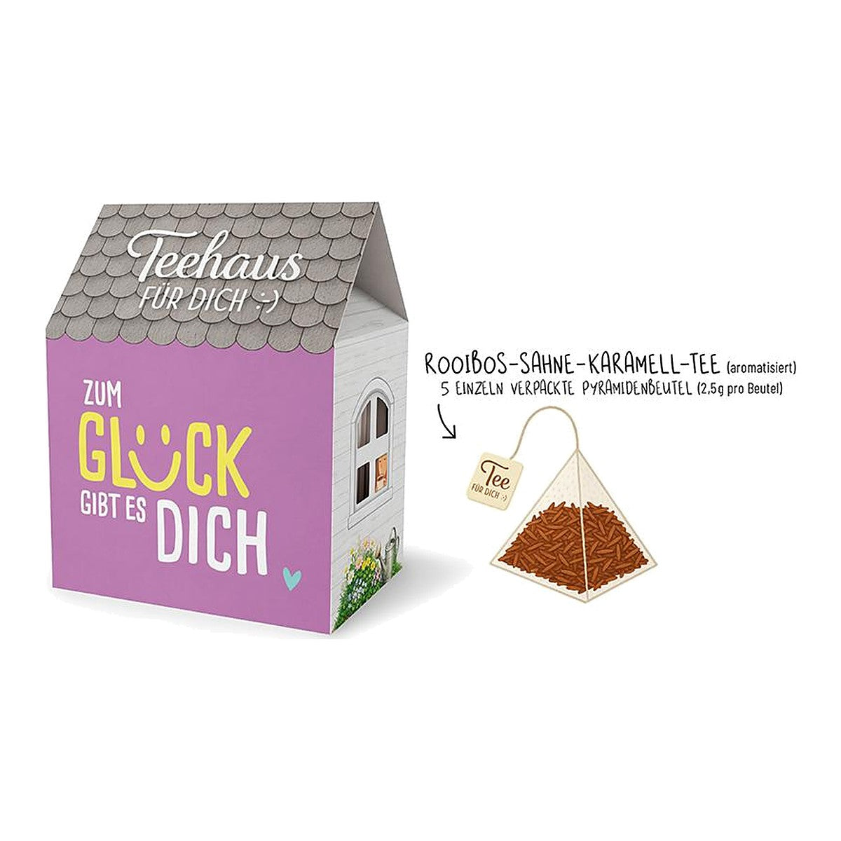 Teehaus 5x2,5g Violett – Teehaus von la vida