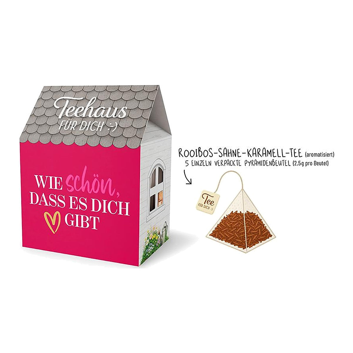Teehaus 5x2,5g Herz – Teehaus von la vida