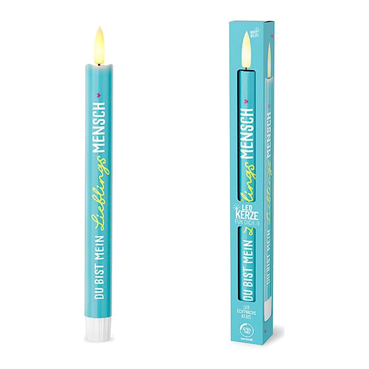 LED-Kerze D2H25 Petrol – LED-Kerze von la vida