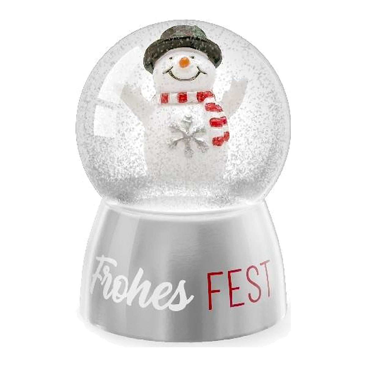 Glitzerkugel D4,5H6 Schneemann – Glitzerkugel von la vida