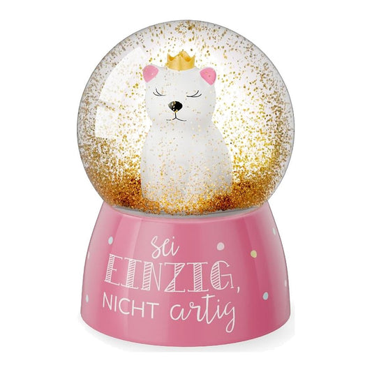 Glitzerkugel D4,5H6 Katze – Glitzerkugel von la vida