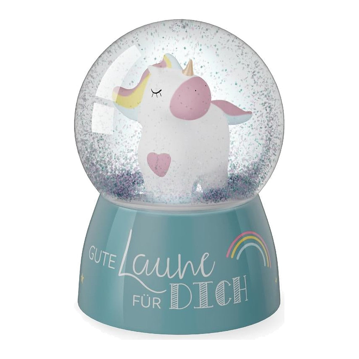 Glitzerkugel D4,5H6 Unicorn – Glitzerkugel von la vida