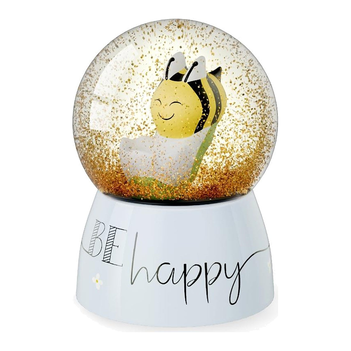 Glitzerkugel D4,5H6 Biene – Glitzerkugel von la vida