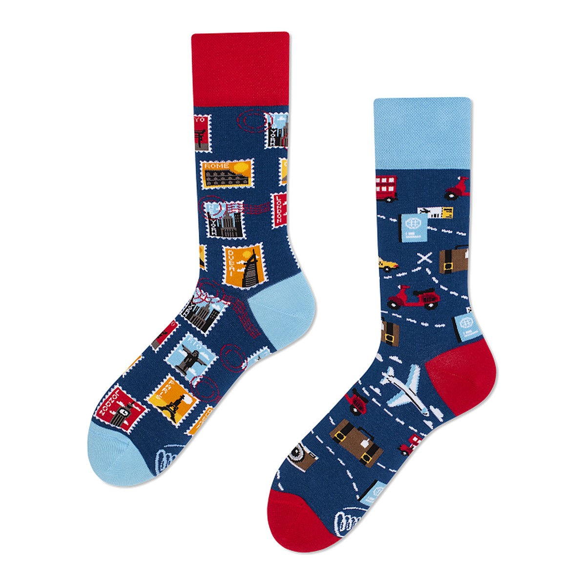 Many Mornings Socken The Traveler – bunte Socken von Many Mornings