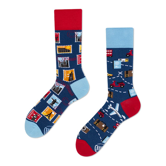 Many Mornings Socken The Traveler – bunte Socken von Many Mornings