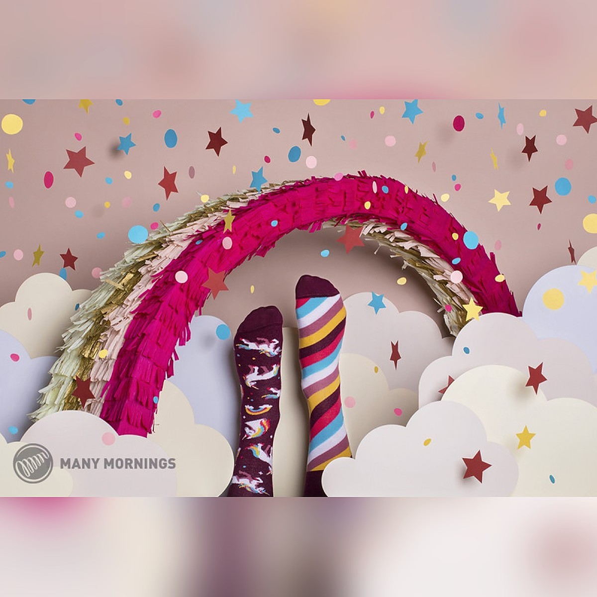 Many Mornings Socken The Unicorn – Ansicht 2