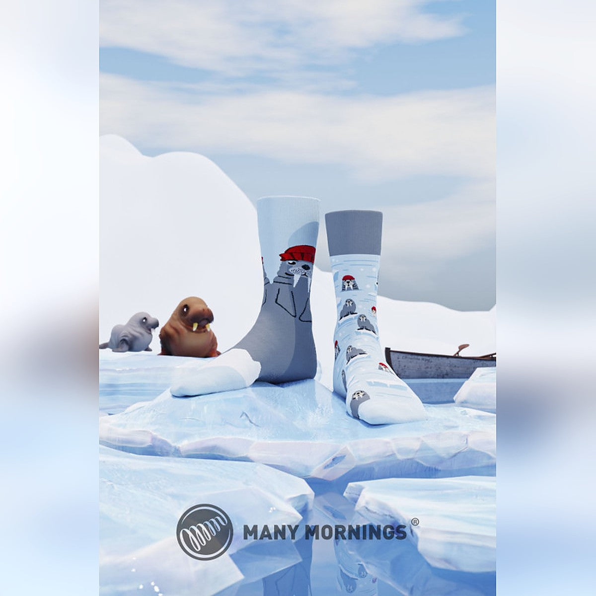 Many Mornings Socken The Walrus – Ansicht 2