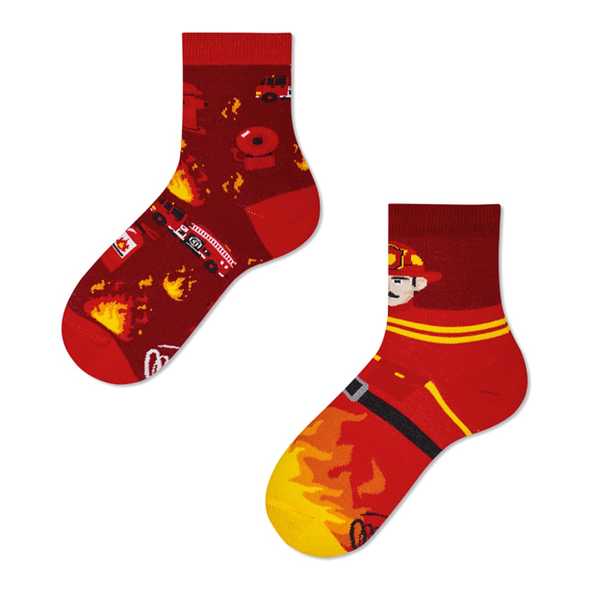 Many Mornings Socken The Fireman – Ansicht 2