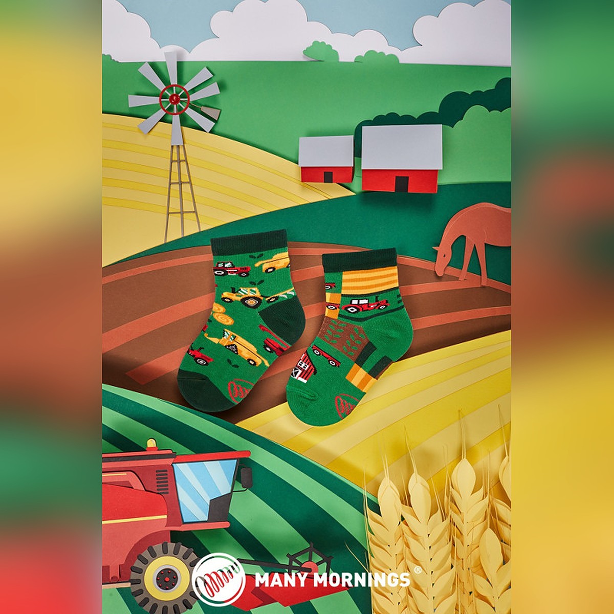 Many Mornings Socken Happy Harvest – Ansicht 2