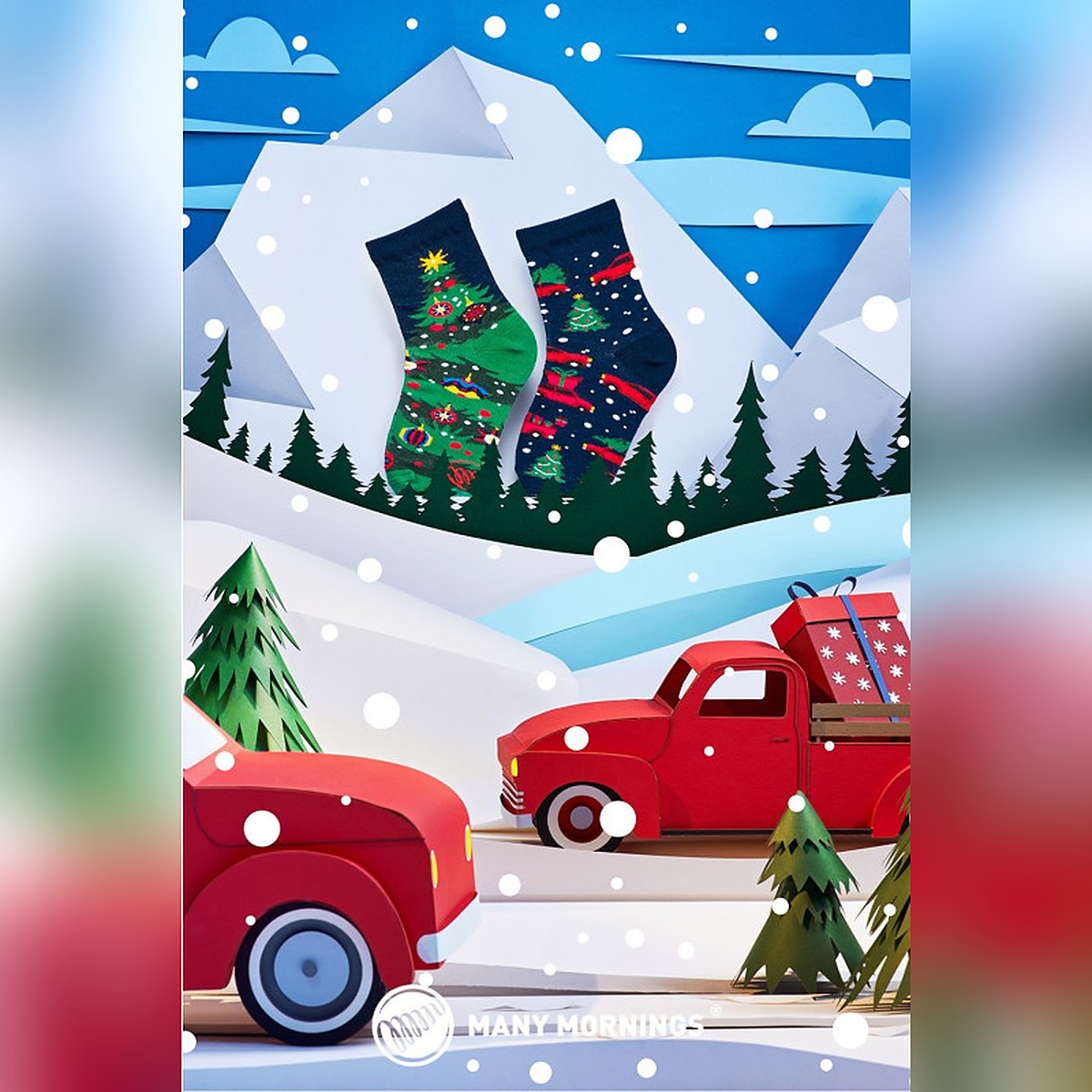 Many Mornings Socken X-Mas Tree – Ansicht 3