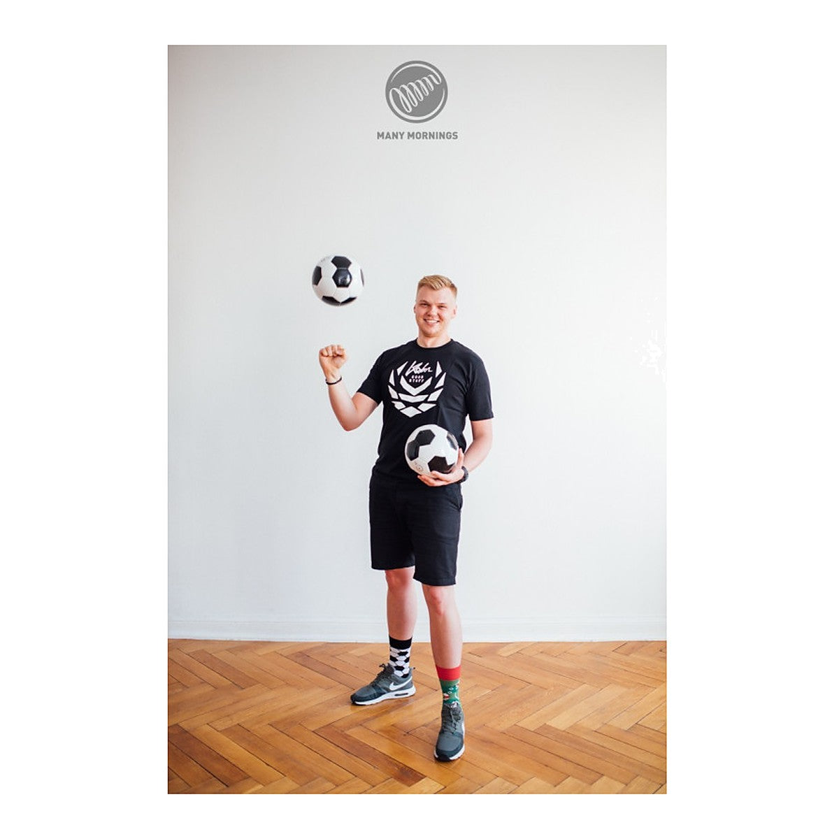 Many Mornings Socken Football Fan – Ansicht 4