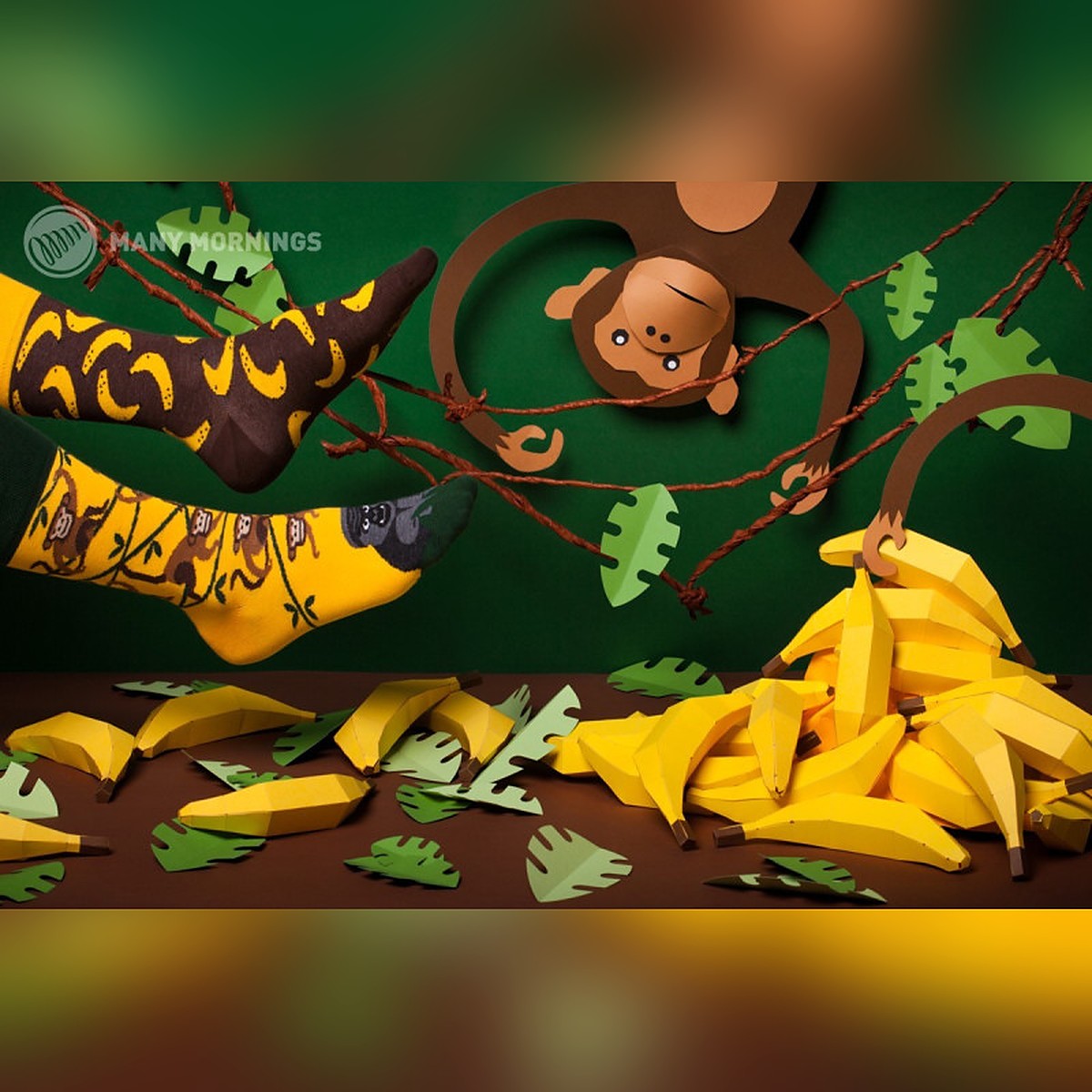 Many Mornings Socken Monkey Business – Ansicht 2