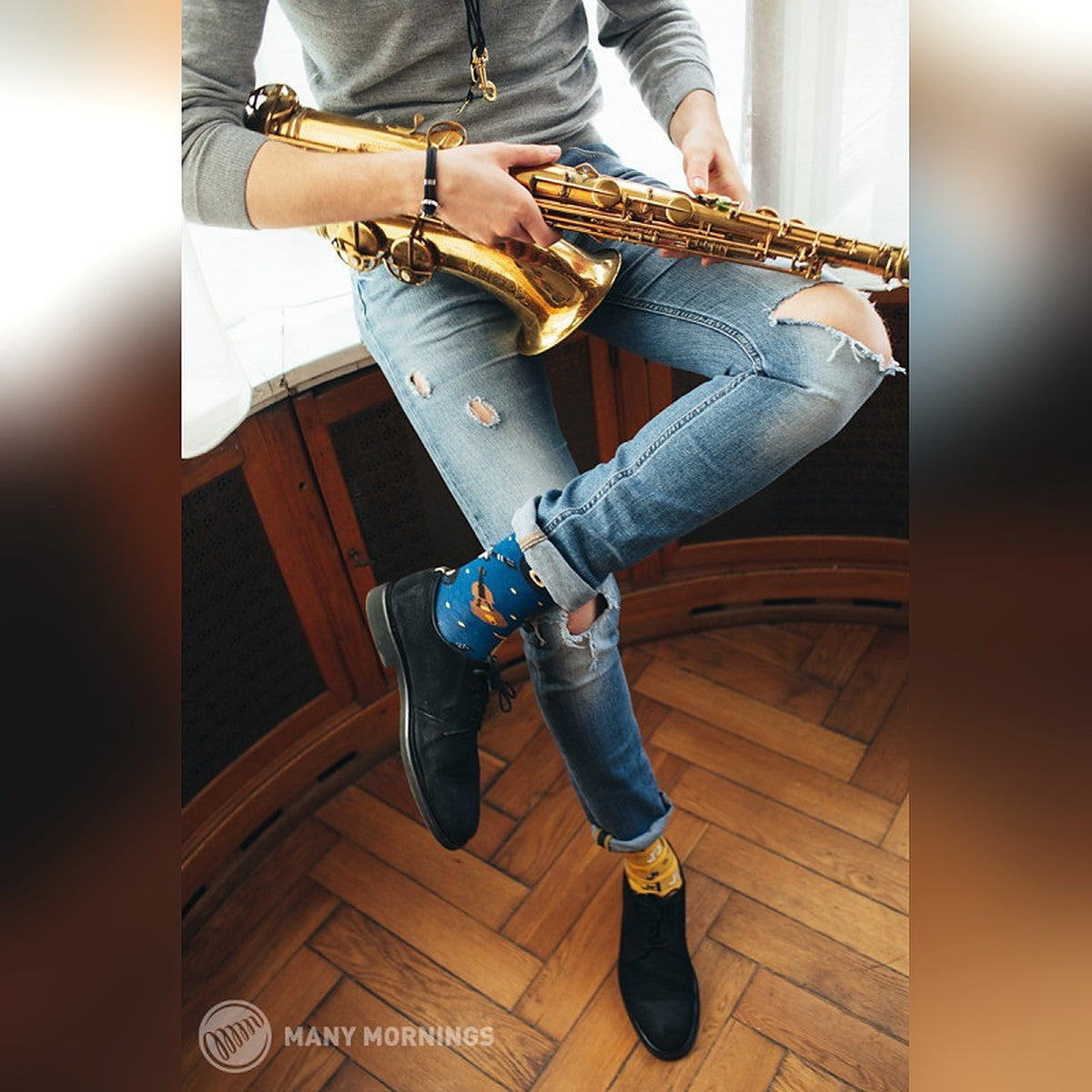 Many Mornings Socken Music Notes – Ansicht 3