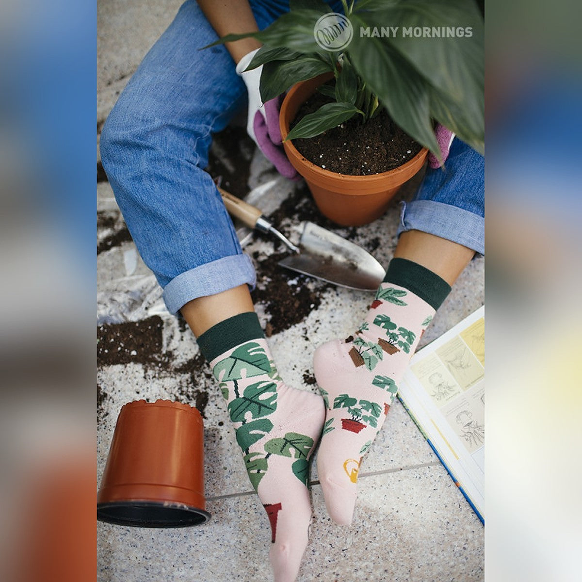Many Mornings Socken Plant Lover – Ansicht 3