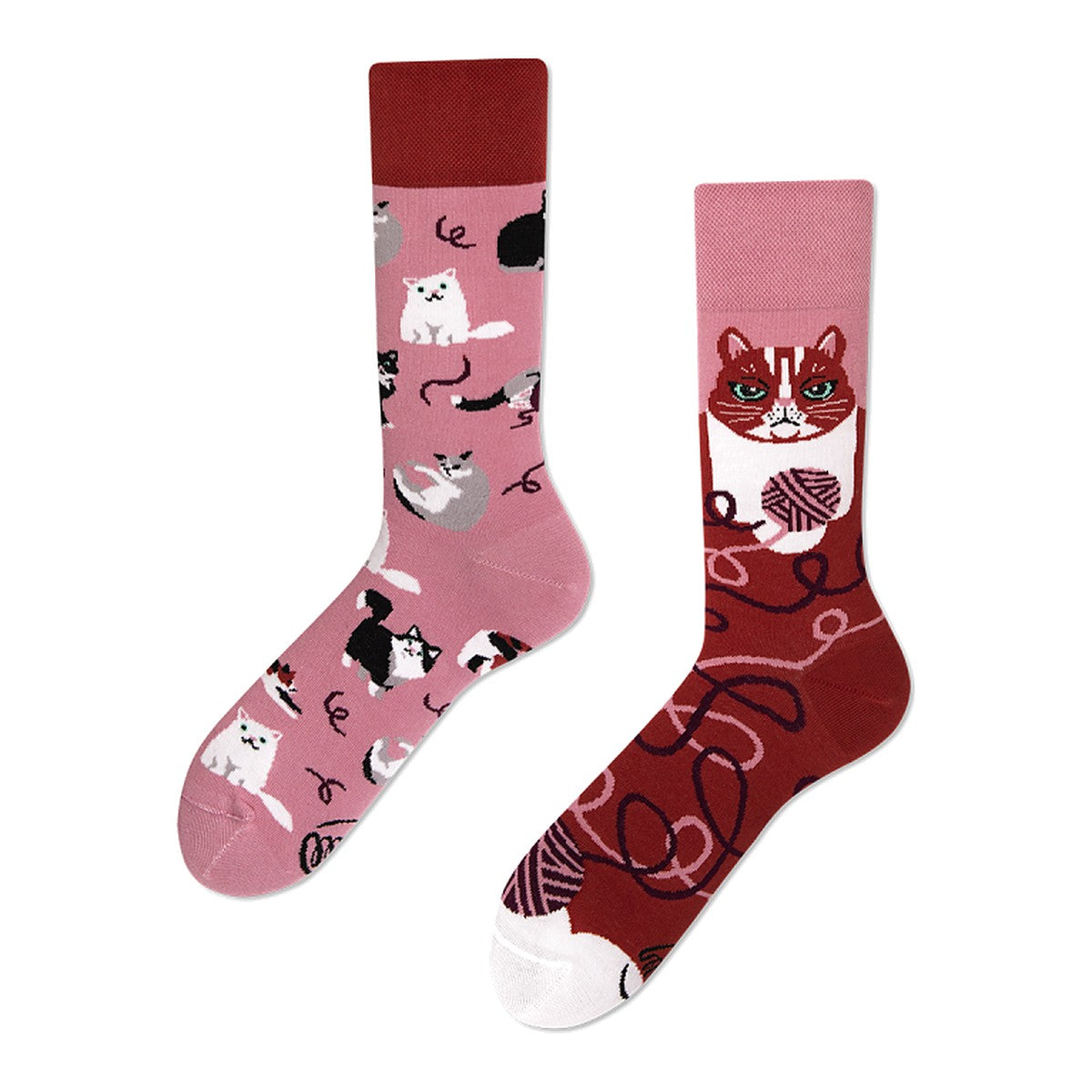Many Mornings Socken Playful Cat – bunte Socken von Many Mornings