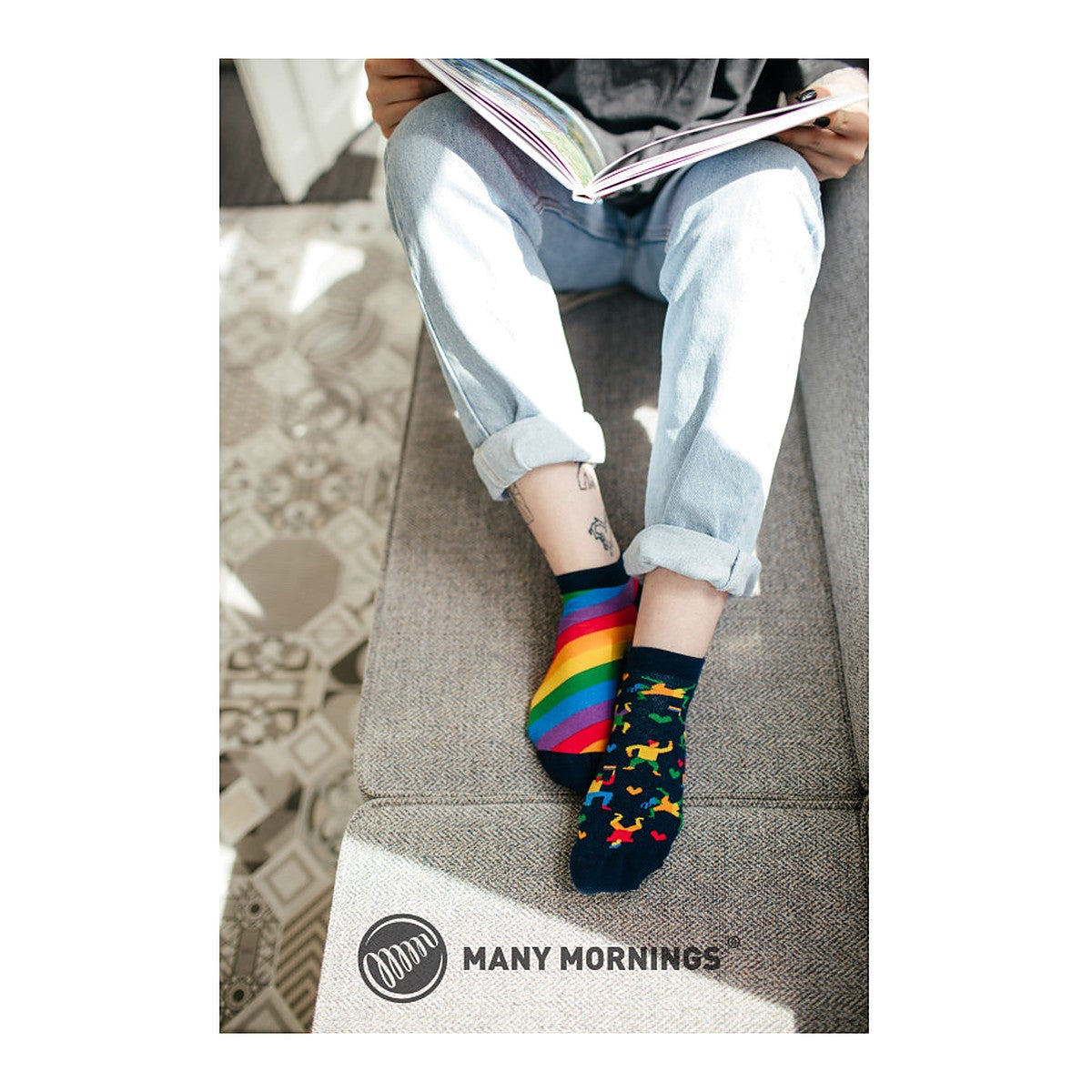 Many Mornings Socken Over The Rainbow – Ansicht 4