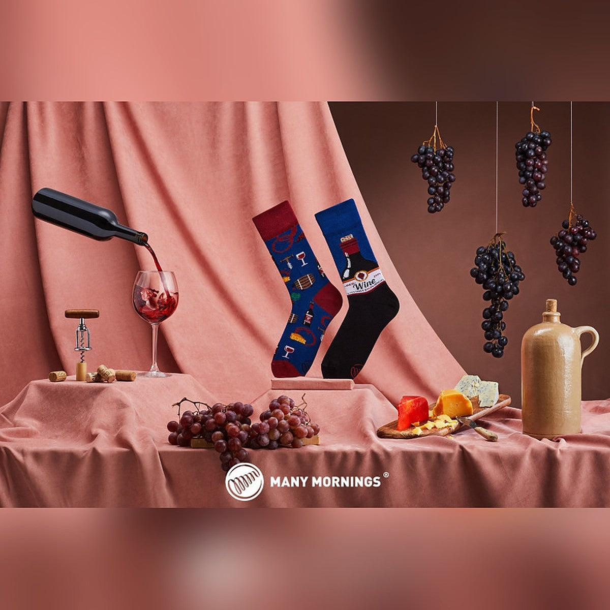 Many Mornings Socken Cabernet Sockvignon – Ansicht 2