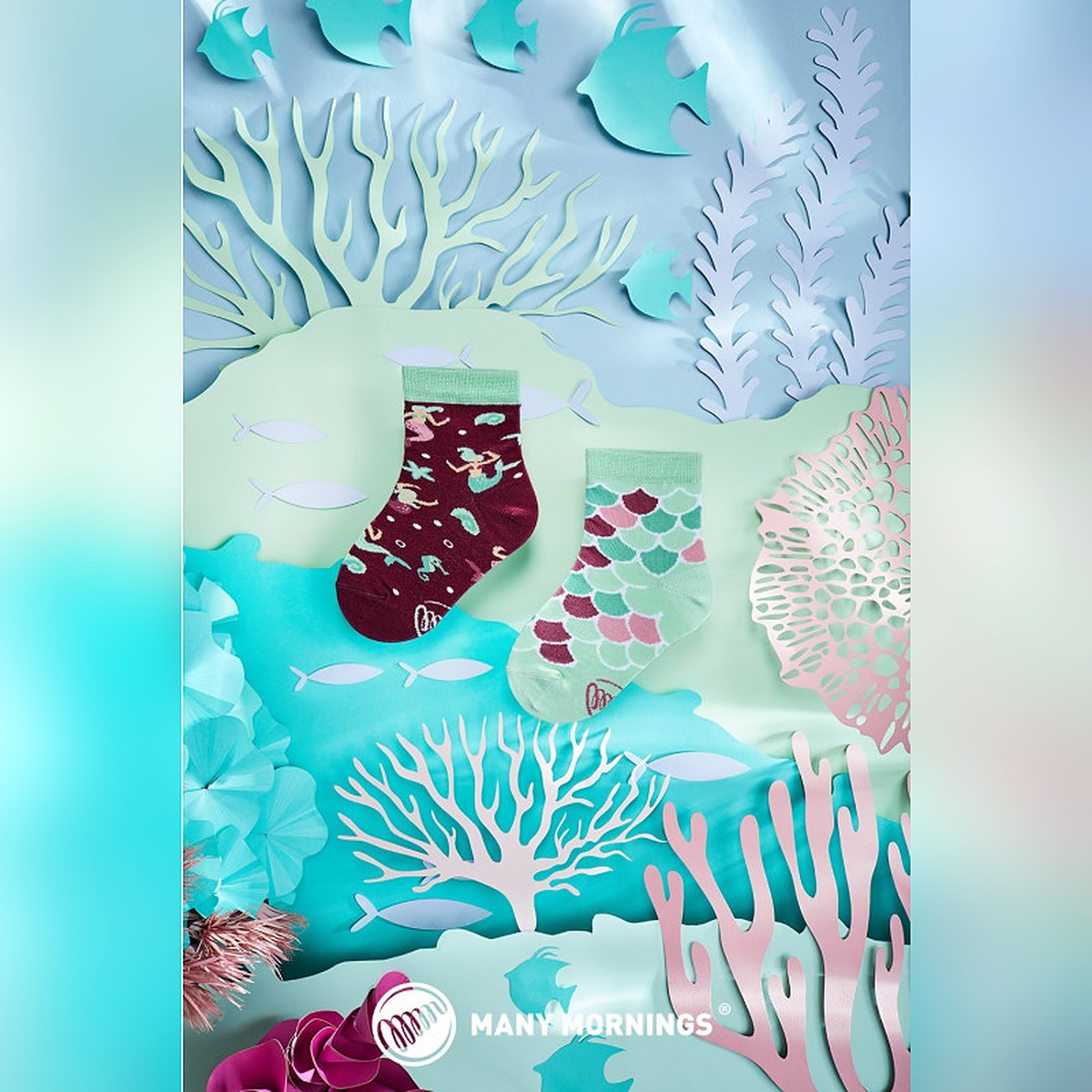 Many Mornings Socken Mystic Mermaid – Ansicht 2