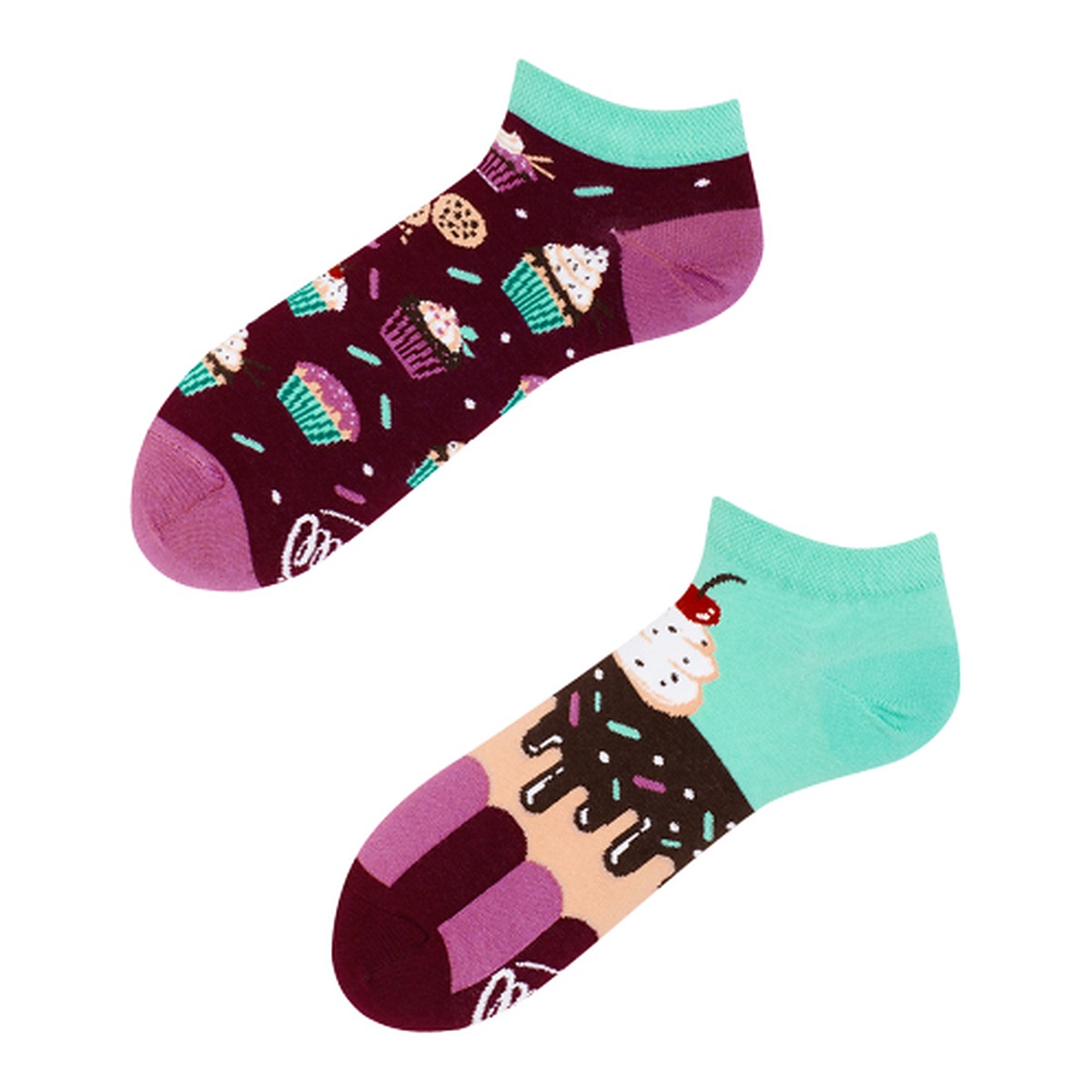Many Mornings Socken The Cupcake – Ansicht 2