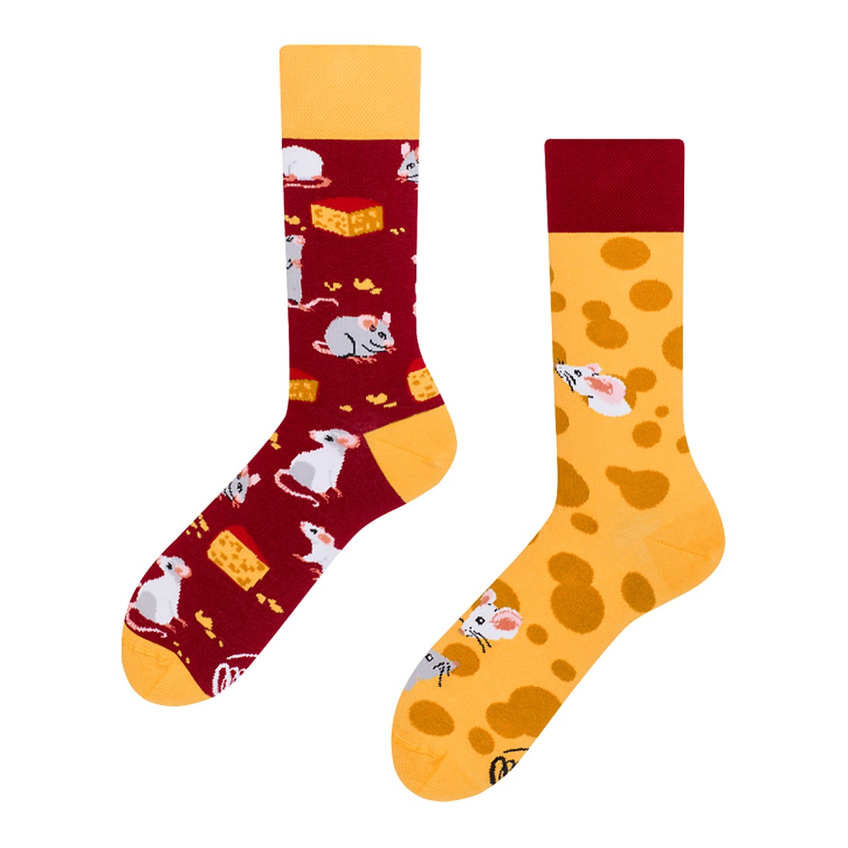 Many Mornings Socken Mouse and Cheese – bunte Socken von Many Mornings