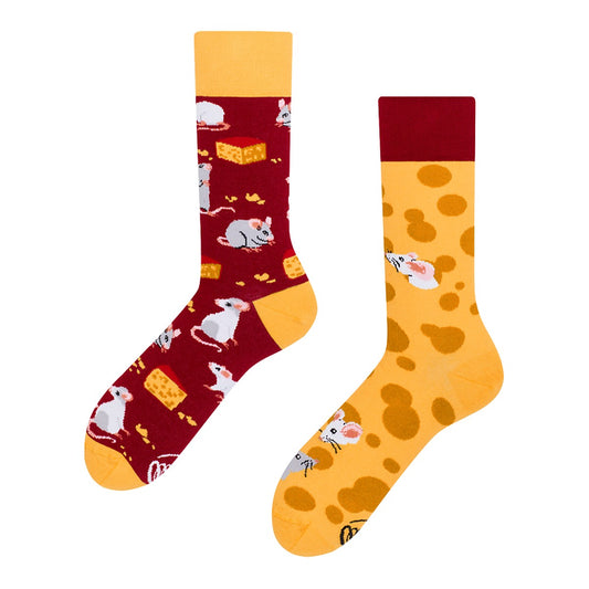 Many Mornings Socken Mouse and Cheese – bunte Socken von Many Mornings