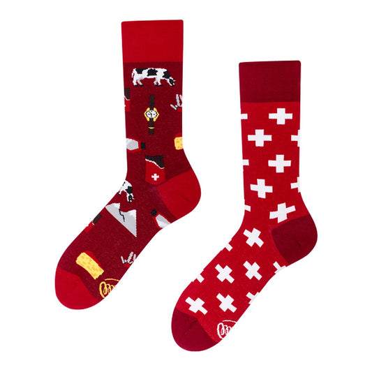 Many Mornings Socken Swiss Journey – bunte Socken von Many Mornings
