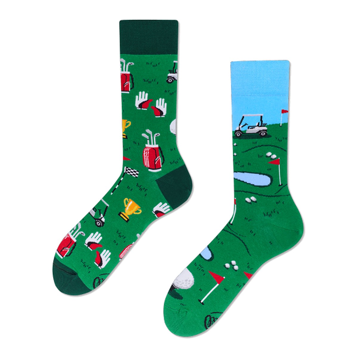 Many Mornings Socken Golf Course – bunte Socken von Many Mornings