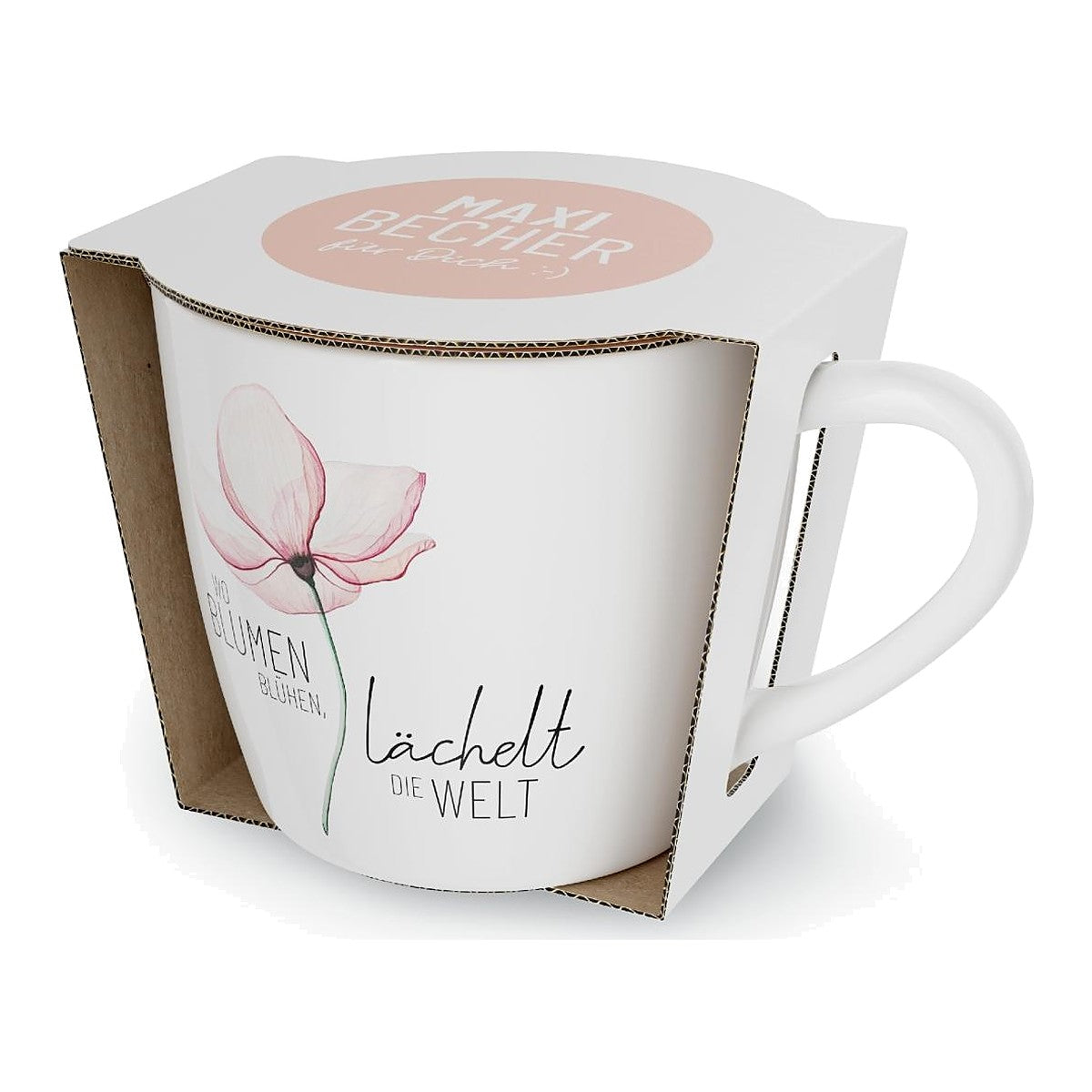 Maxibecher 400ml Blüte – Maxibecher von la vida
