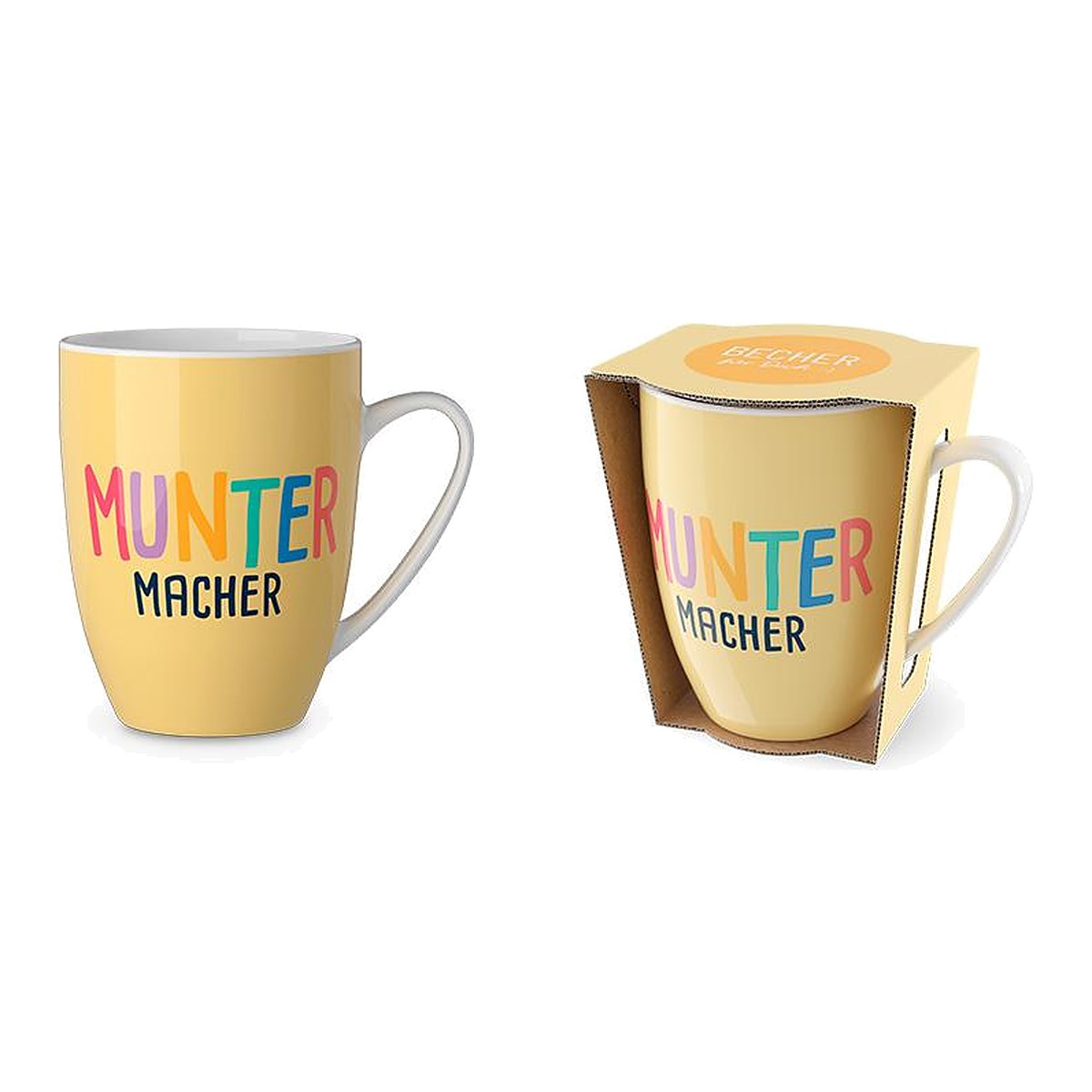 Becher 250ml Munter Macher – Becher von la vida