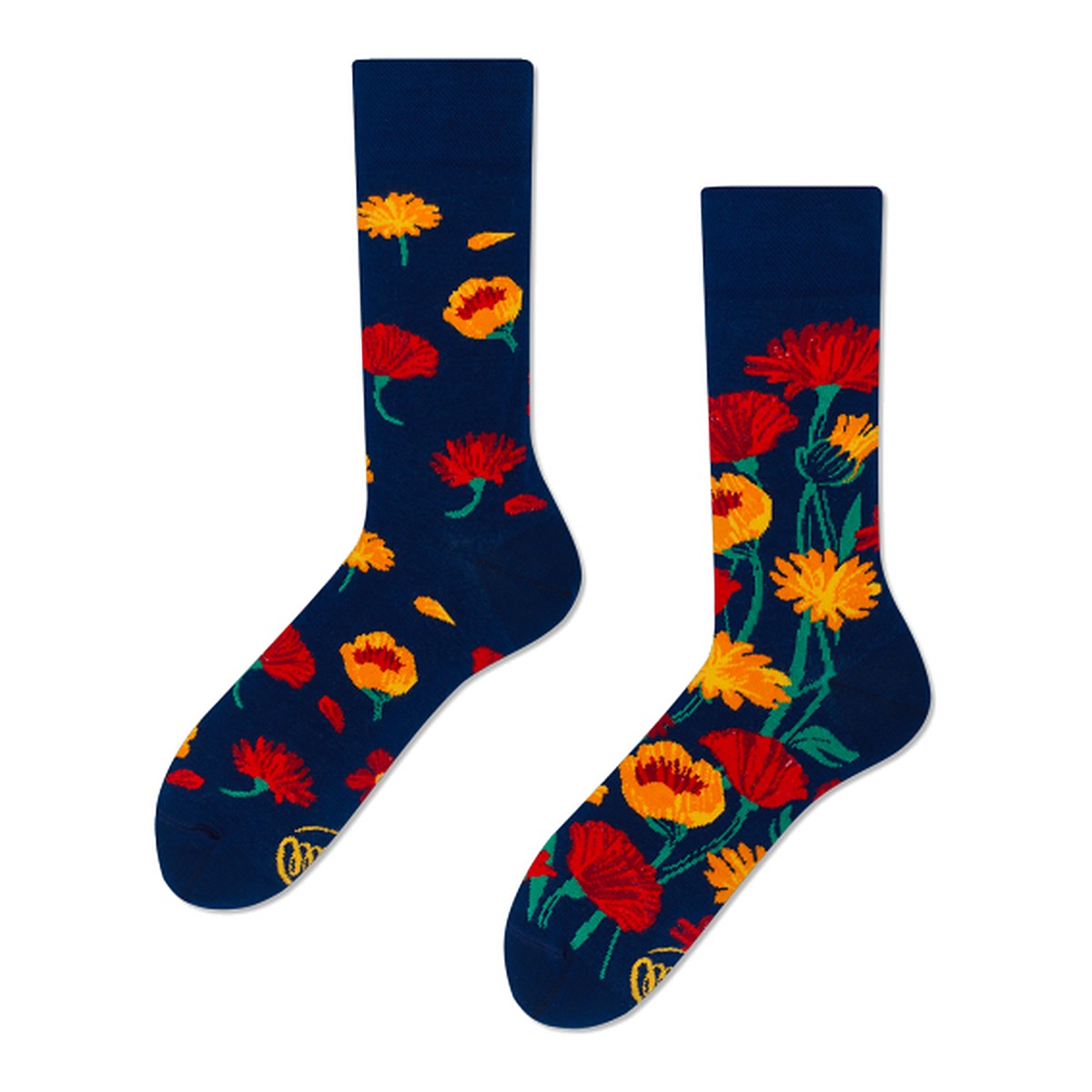 Many Mornings Socken Flower Power Navy – bunte Socken von Many Mornings