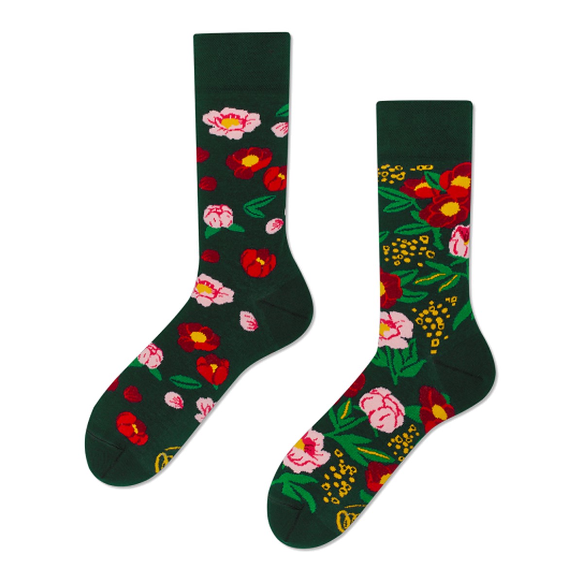 Many Mornings Socken Flower Power Green – bunte Socken von Many Mornings