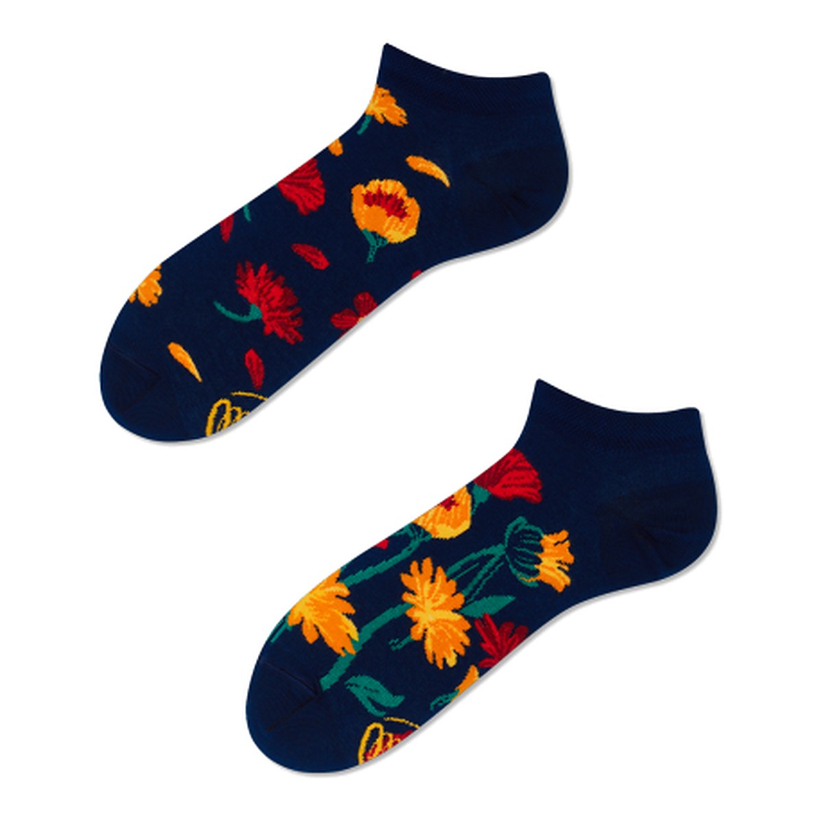Many Mornings Socken Flower Power Navy – Ansicht 2