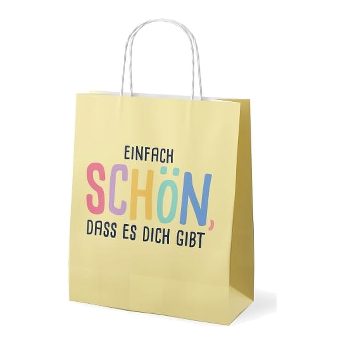 Geschenktüte20x9H24 Gelb – Geschenktüte von la vida