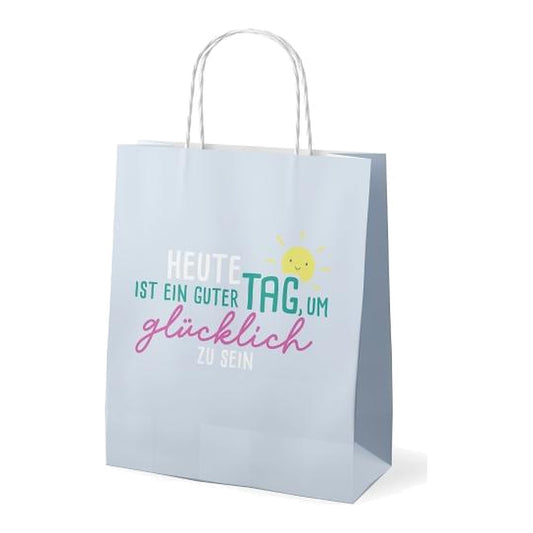 Geschenktüte20x9H24 Blau – Geschenktüte von la vida