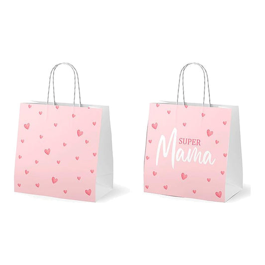 Geschenktüte15x8H15 Supermama – Geschenktüte von la vida