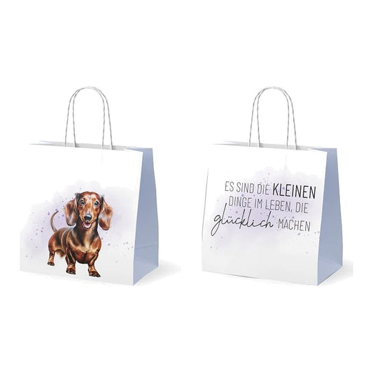 Geschenktüte15x8H15 Dackel – Geschenktüte von la vida
