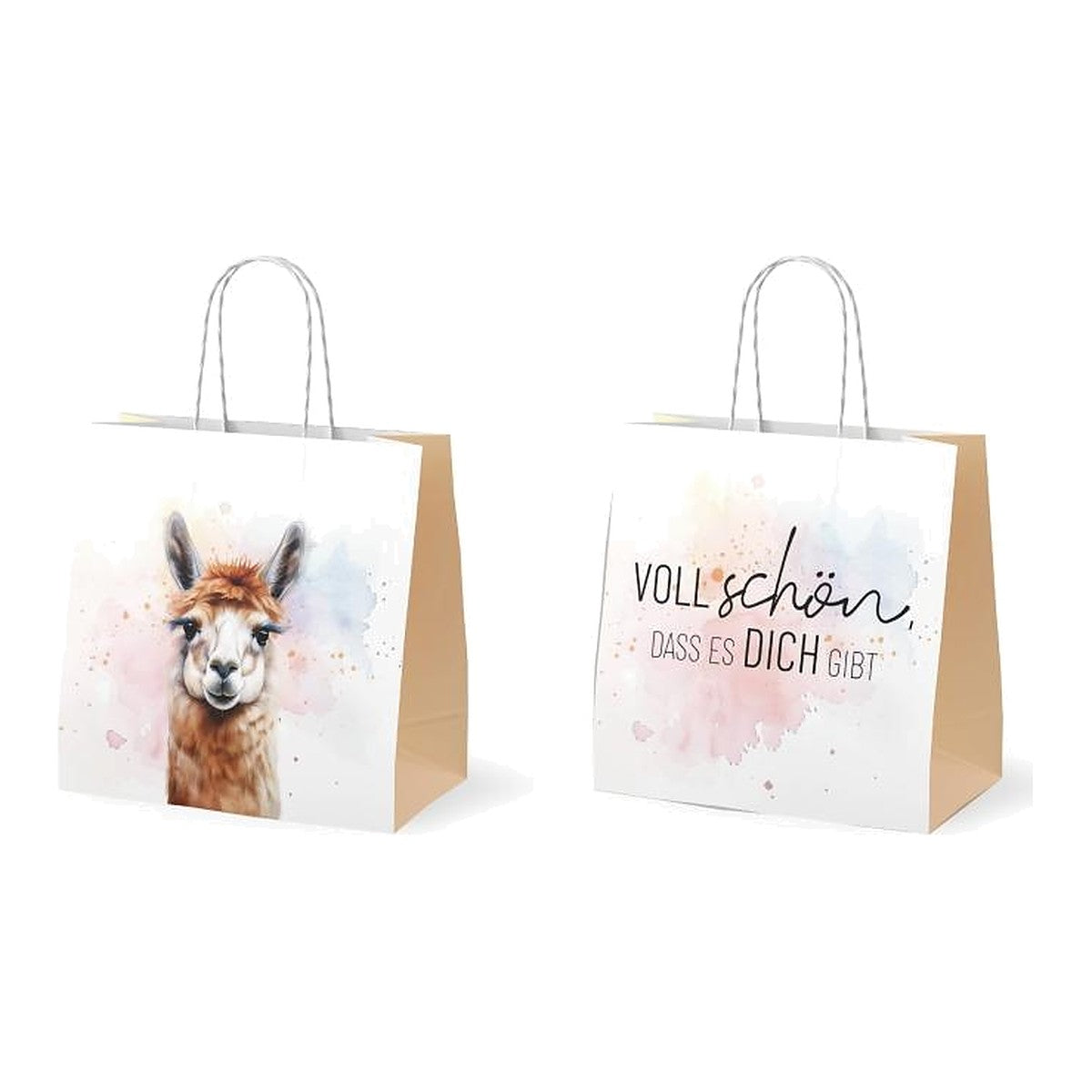 Geschenktüte15x8H15 Lama 2 – Geschenktüte von la vida
