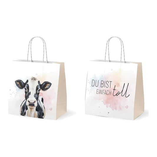 Geschenktüte15x8H15 Kuh – Geschenktüte von la vida