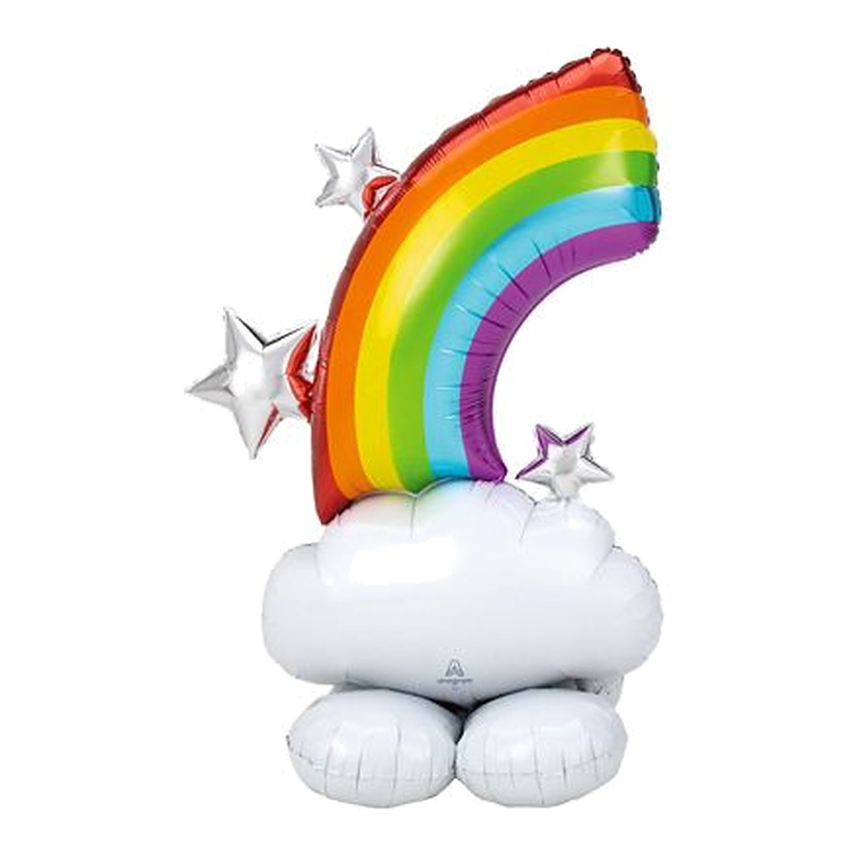 AirBalloon Regenbogen – zum selber Aufblasen; nur für Luftfüllung - kein Helium