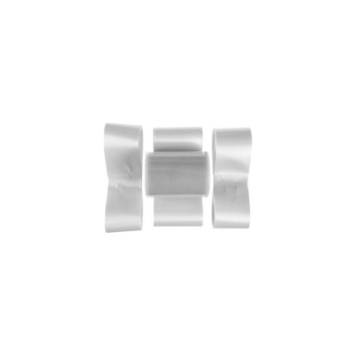 Autoschmuck-Set Hochzeit weiss, 6-teilig