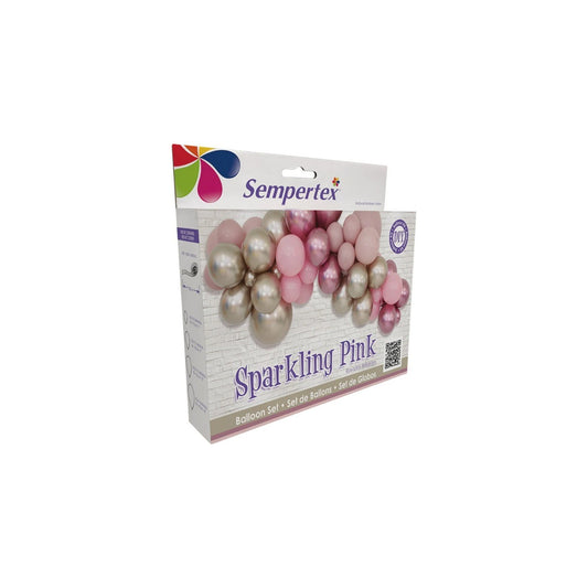Ballondeko-Set «Sparkling Pink» zum Selbermachen