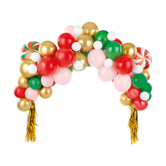 Ballongirlande Weihnachten «Bonbon» 170 cm