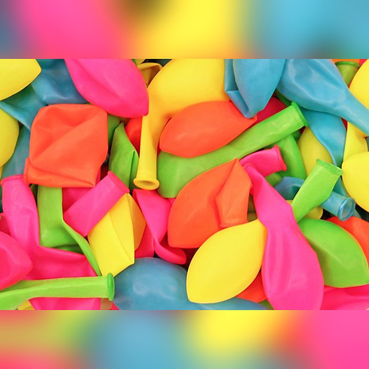Ballons assortiert Neon – Ansicht 3