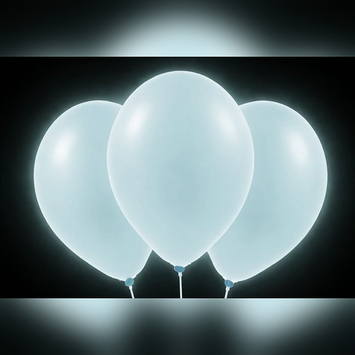 Ballons blau Neon – Glow-Effekt - 33 cm