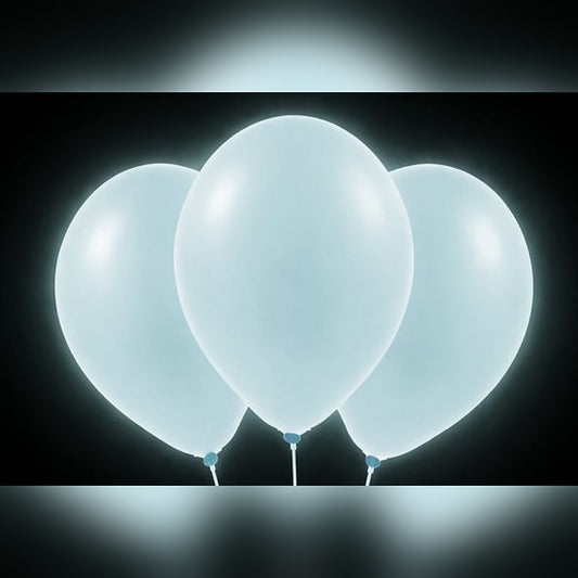 Ballons blau Neon – Glow-Effekt - 33 cm