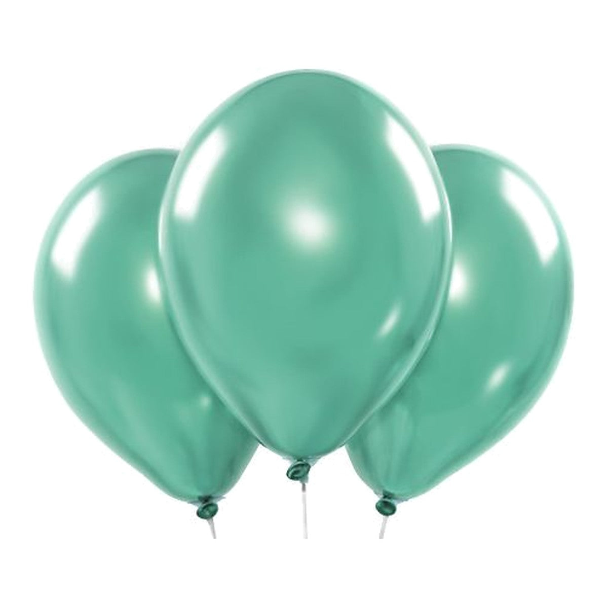 Ballons grün Chrome – Chrom-Glanz - 33 cm