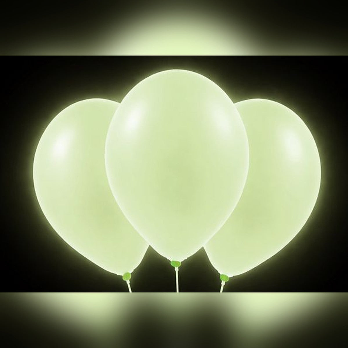 Ballons grün Neon – Glow-Effekt - 33 cm